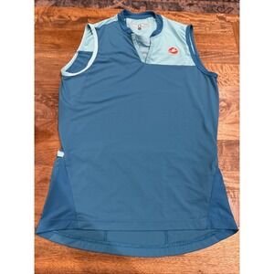 castelli womens cycling jersey medium sleeveless